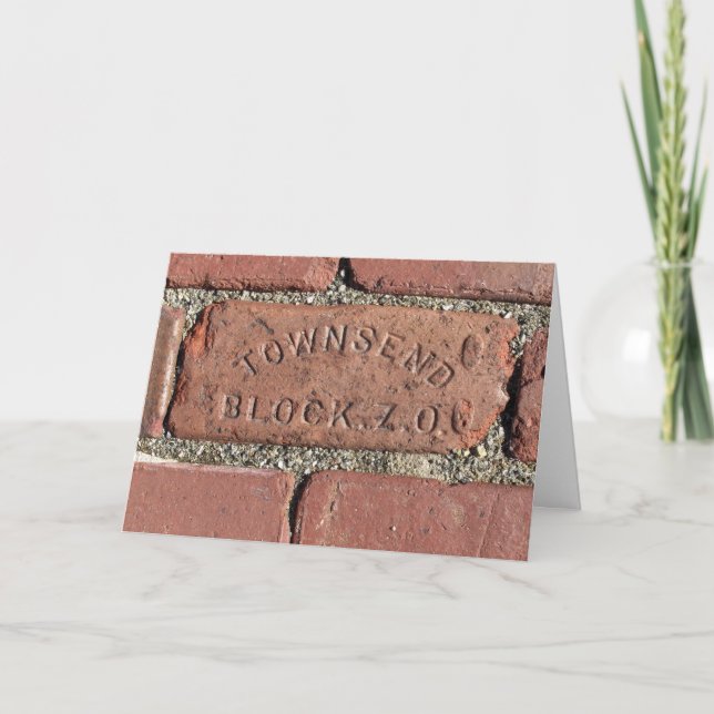 Danke, dass du so ein Brick bist - Danke Karte (Vorderseite)