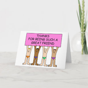 Danke, dass du so ein großer Freund bist Dankeskarte