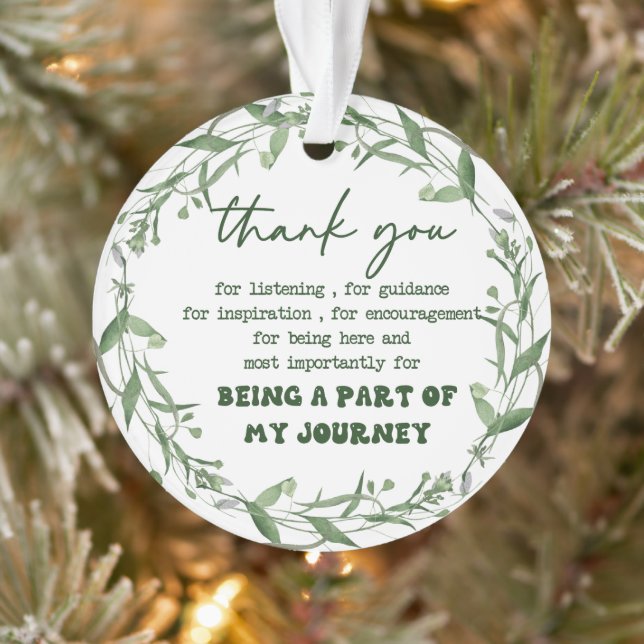 Danke, dass du Teil meiner Reise bist Ornament (Baum)