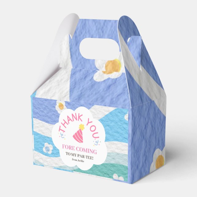 Danke, dass du zu meinem Par-Tee-Party gekommen bi Geschenkschachtel (Vorderseite)