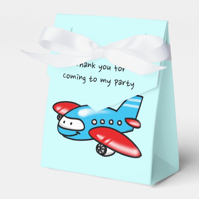 Danke, dass du zu meinem Party (Flugzeug) gekommen Geschenkschachtel (Vorderseite)