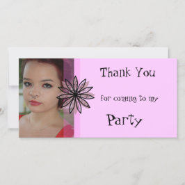 Danke, dass du zu meinem Party Foto Card gekommen Dankeskarte