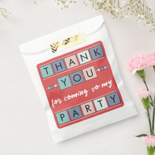 Danke, dass du zu meinem Party rot gekommen bist Geschenktütchen