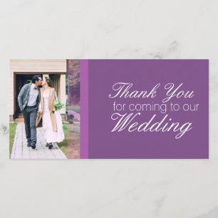 Danke, dass du zu unserer Hochzeit gekommen bist p Dankeskarte