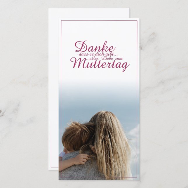 Danke, dass es dich gibt. (Vorne/Hinten)