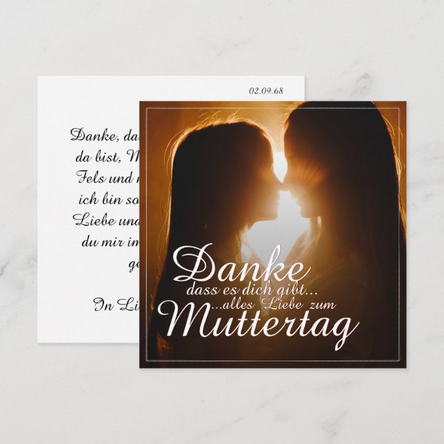 Danke, dass es dich gibt! (Vorne/Hinten)