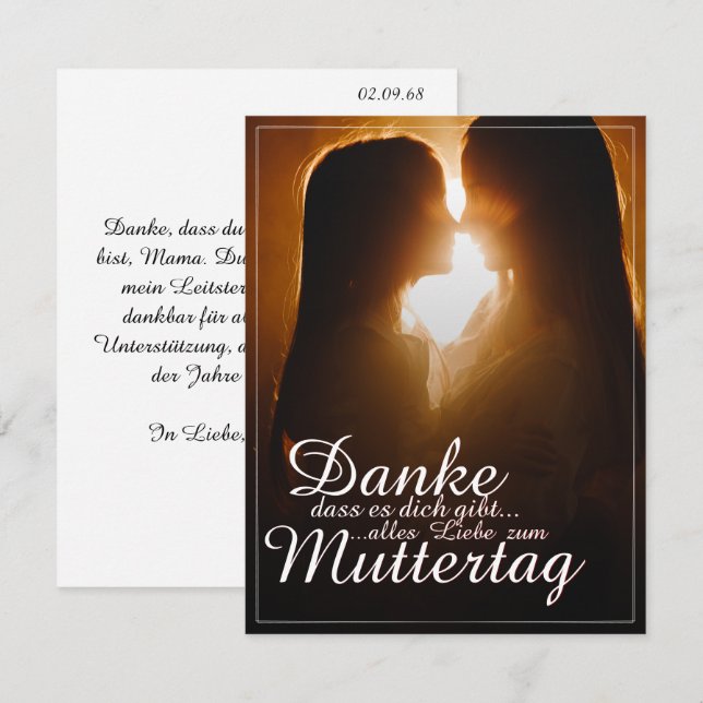 Danke, dass es dich gibt! (Vorne/Hinten)