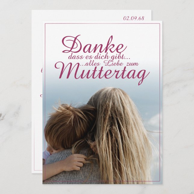 Danke, dass es dich gibt. (Vorne/Hinten)