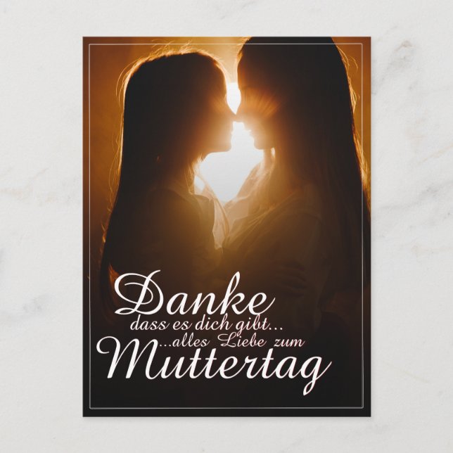 Danke, dass es dich gibt! feiertagspostkarte (Vorderseite)