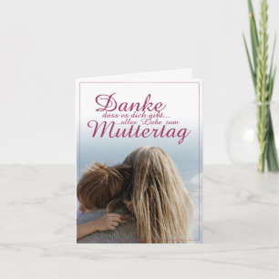 Danke, dass es dich gibt, Muttertag, Mutter & Kind Karte