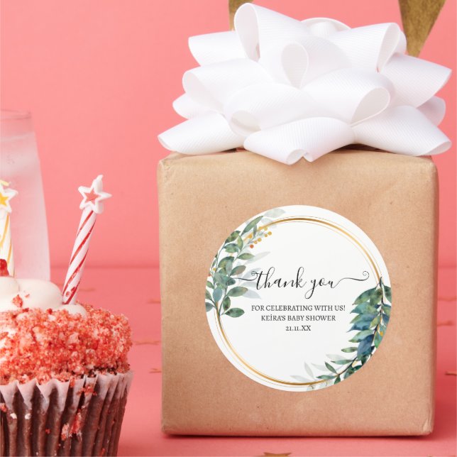 Danke, dass ihr Efeu und Blume seht Runder Aufkleber (Party)