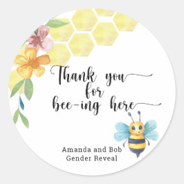 Danke, dass ihr hier seid runder aufkleber