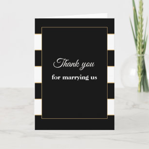 Danke, dass ihr uns heiratet Karte schwarz weiß go