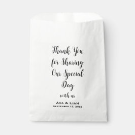 Danke, dass ihr unseren besonderen Tag mit uns get Geschenktütchen