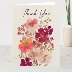 Danke, dass Sie die Blume gepresst haben Dankeskarte