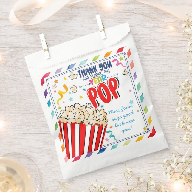 Danke, dass Sie dieses Jahr Pop-Klasse verlassen h Geschenktütchen (Ausgeschnitten)