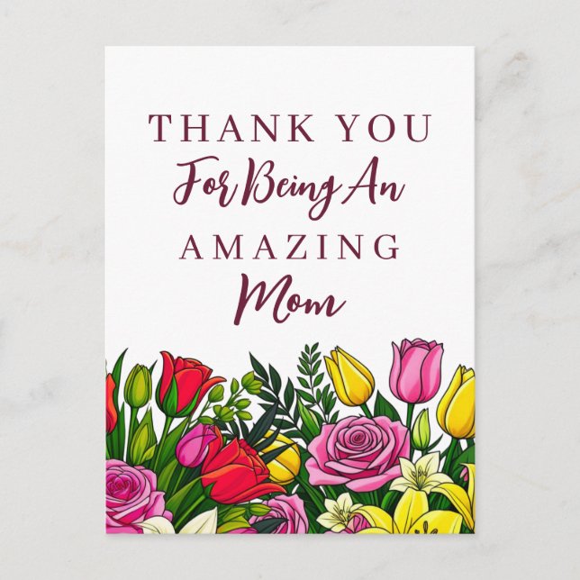 Danke, dass Sie eine Phantastische Mama sind Postkarte (Vorderseite)