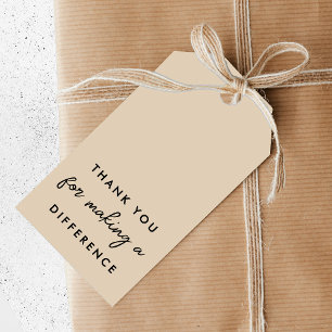 Danke, dass Sie einen Unterschied machen Geschenkanhänger