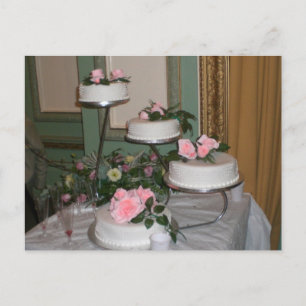 Danke, dass Sie Hochzeitstorte Postkarte