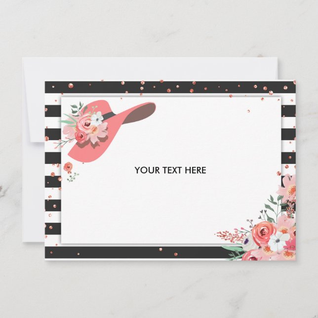 Danke, dass Sie Karte Derby Brautparty Tragen Sie  (Vorderseite)