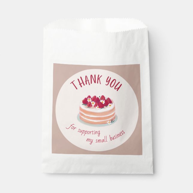 Danke, dass Sie mein kleines Unternehmen unterstüt Geschenktütchen (Vorderseite)