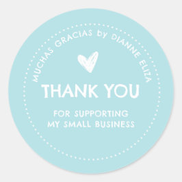 Danke, dass Sie mein kleines Unternehmen unterstüt Runder Aufkleber