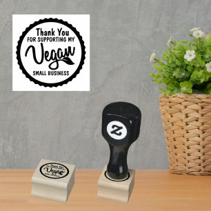 Danke, dass Sie mein Veganes Geschäft unterstützt Gummistempel