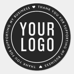 Danke, dass Sie meine Business-Aufkleber unterstüt Runder Aufkleber