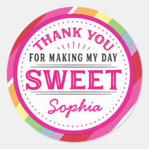 Danke, dass Sie meinen Tag für das süße Etikett ge Runder Aufkleber