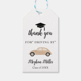 Danke, dass Sie mit dem Abschluss fahren Geschenkanhänger