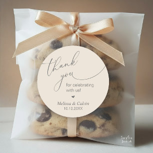 Danke, dass Sie mit uns feiern Geschenke Aufkleber