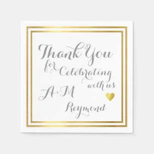 Danke, dass Sie mit uns feiern Serviette