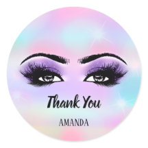 Danke, dass Sie Pink Holograph Pastels Eyelashes