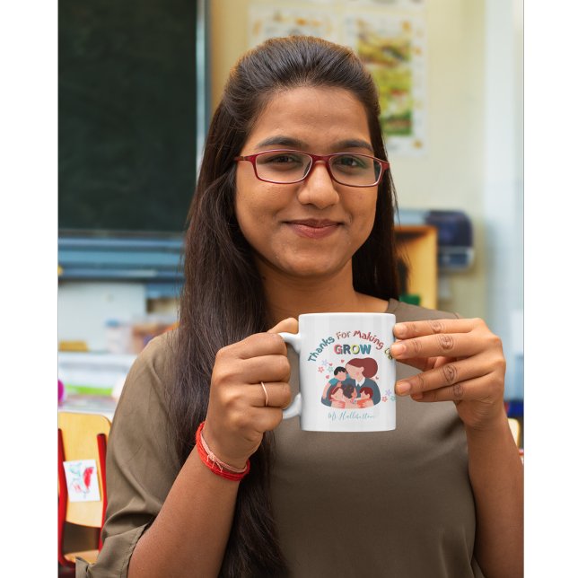 Danke, dass Sie uns zum Wachsen des Lehrers gemach Kaffeetasse (Von Creator hochgeladen)