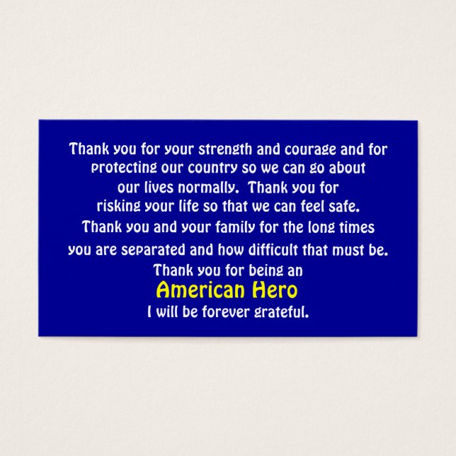 Danke, dass Sie unserem Land behilflich sind (Vorderseite)