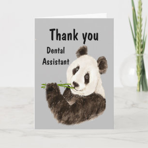 Danke Dental Assistant mit Funny Panda Bear Karte