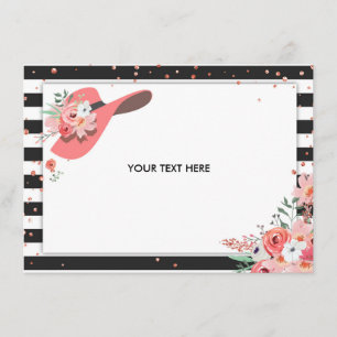 Danke, Derby-Brautparty-Abnutzung zu kardieren ein Dankeskarte