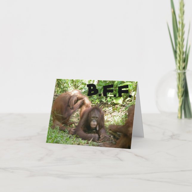 Danke, die besten Freunde Dankeskarte (Vorderseite)