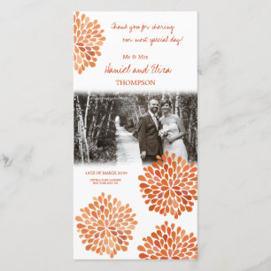 Danke die orange Herbst-Fall-Blüte, die Foto