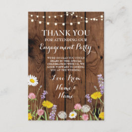 Danke, die Verlobung zu kardieren, die wildes Dankeskarte