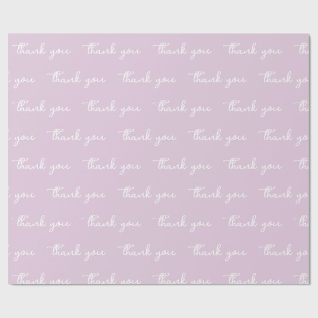 DANKE DIR STILVOLL EINFACH MODERN PERSONALISIERT GESCHENKPAPIER (Flach)