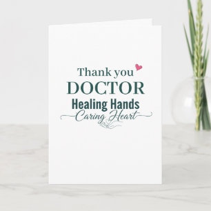 Danke Doktor Heilende Hände Sorgendes Herz Karte