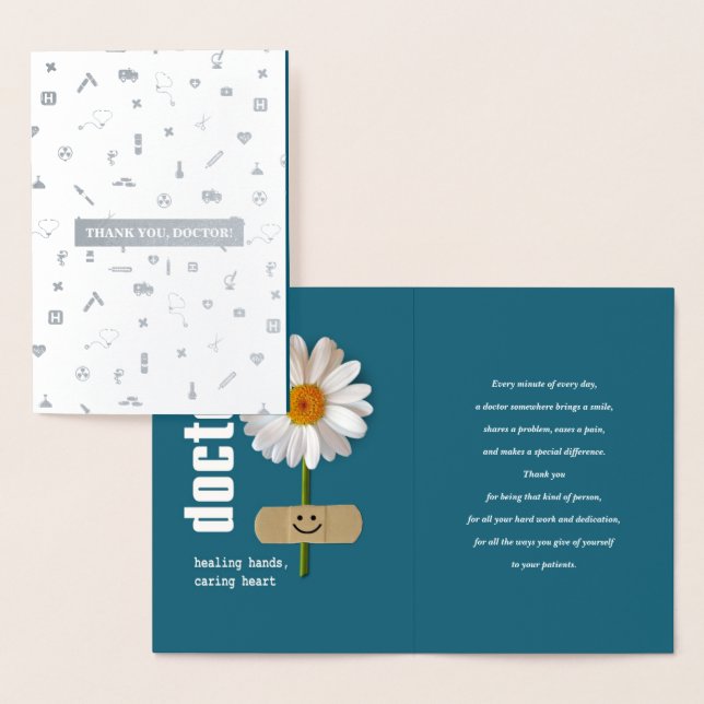 Danke, Doktor. Real Foil Luxury Cards Folienkarte (Anzeige)