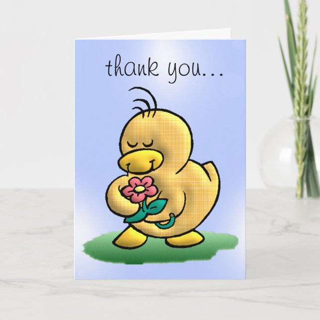 Danke, Duck Card Dankeskarte (Vorderseite)