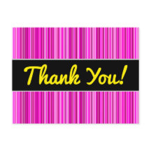 Danke + Dünne Magenta und rosa Streifen Muster