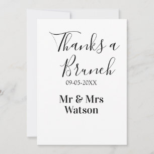 Danke ein Brunch nach der Hochzeit Name Datum einf Einladung