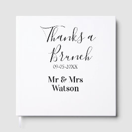 Danke ein Brunch nach der Hochzeit Name Datum einf Gästebuch
