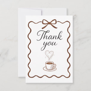Danke, ein Latte! Mitteilungskarte