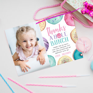 Danke ein Loch voll Personalisierte Donut-Foto