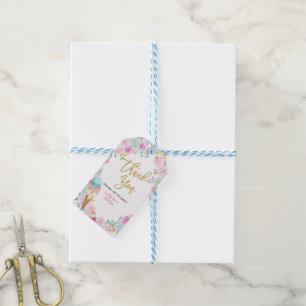 Danke Eis Blume Babydusche Gefallen Tags Geschenkanhänger